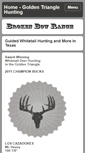 Mobile Screenshot of goldentrianglehunting.com